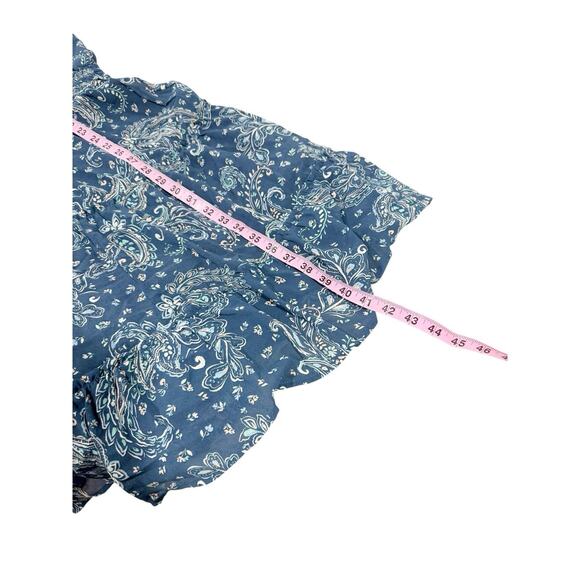 CJ Banks Blue Paisley Coastal Cowboy Sleeveless Dress Ruffle Womens Size 3XL - Picture 5 of 5